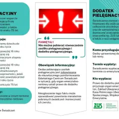 Zasiłek pielęgnacyjny przysługuje m.in. osobom po 75. roku życia. Informacje o świadczeniach.