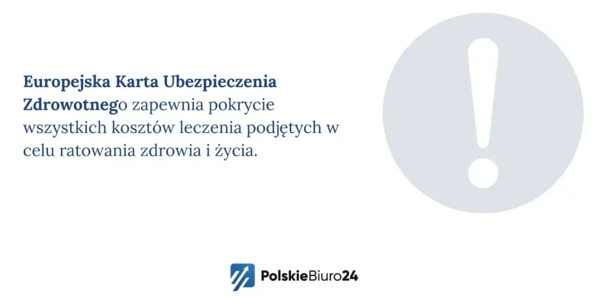 Praca w Niemczech a ubezpieczenie zdrowotne w Polsce: Europejska Karta Ubezpieczenia Zdrowotnego pokrywa koszty leczenia ratującego życie.